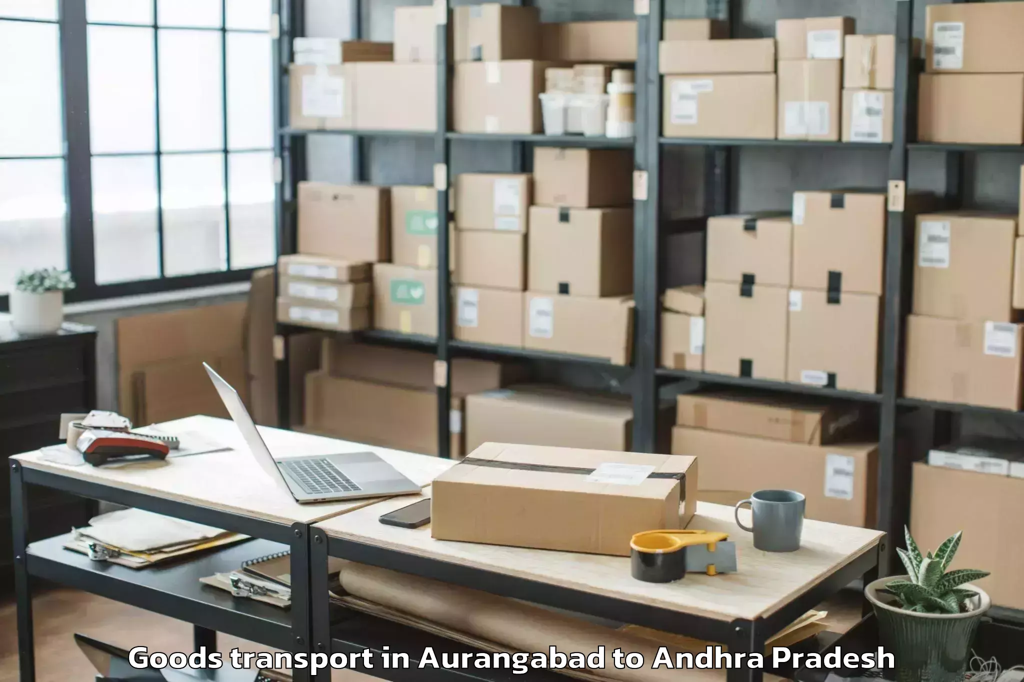 Professional Aurangabad to Rudravaram Goods Transport